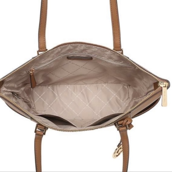 MICHAEL KORS Charlotte Large Leather Top-Zip Tote - Picture 15 of 16